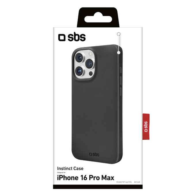 SBS - Maska Instinct za iPhone 16 Pro Max, crno