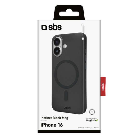 SBS - Maska Instinct Mag sa MagSafe za iPhone 16, crno