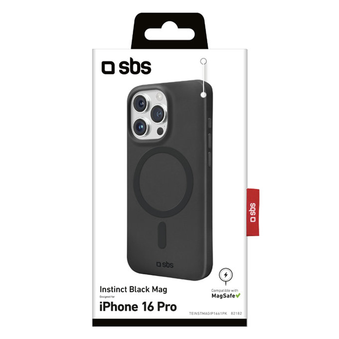 SBS - Maska Instinct Mag sa MagSafe za iPhone 16 Pro, crno
