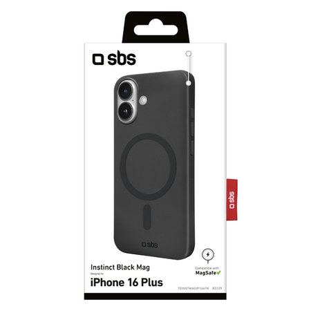 SBS - Maska Instinct Mag sa MagSafe za iPhone 16 Plus, crno