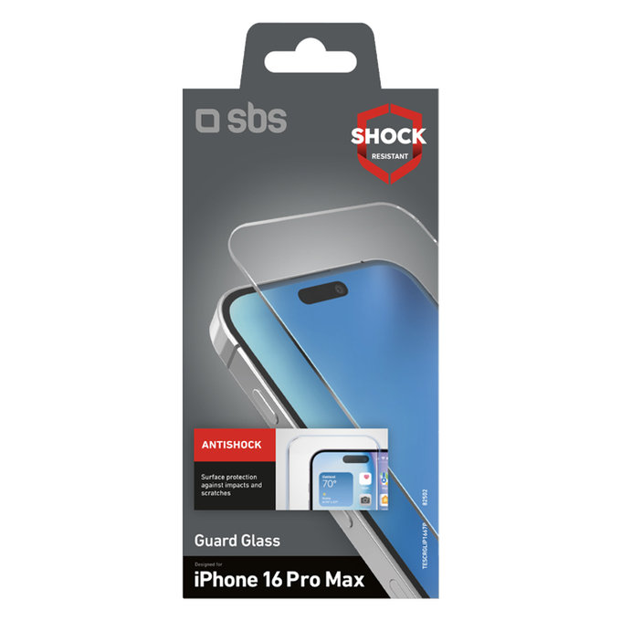 SBS - Kaljeno Staklo Guard Glass za iPhone 16 Pro Max, transparentan