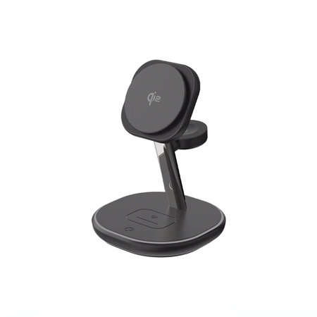 FixPremium - MagSafe Stalak za punjenje s Qi2, crna