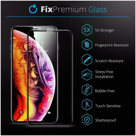 FixPremium FullCover Glass - Kaljeno Staklo za iPhone 16 Pro
