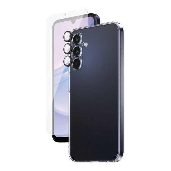 Bundle zaštita objektiva kamere + UWF kaljeno staklo + TPU maska za Samsung A15 5G, SAFE
