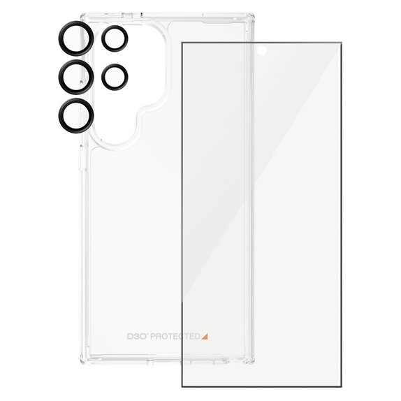Bundle Hoops + Kaljeno staklo UWF + Hard Case D3O za Samsung Galaxy S24 Ultra, PanzerGlass