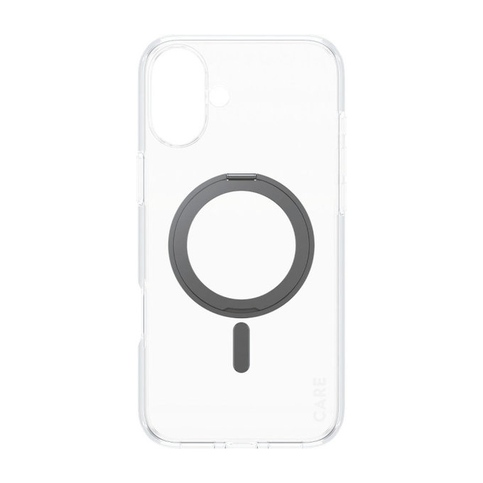 Maska Kickstand s MagSafeom za iPhone 16 Plus, Crna, CARE