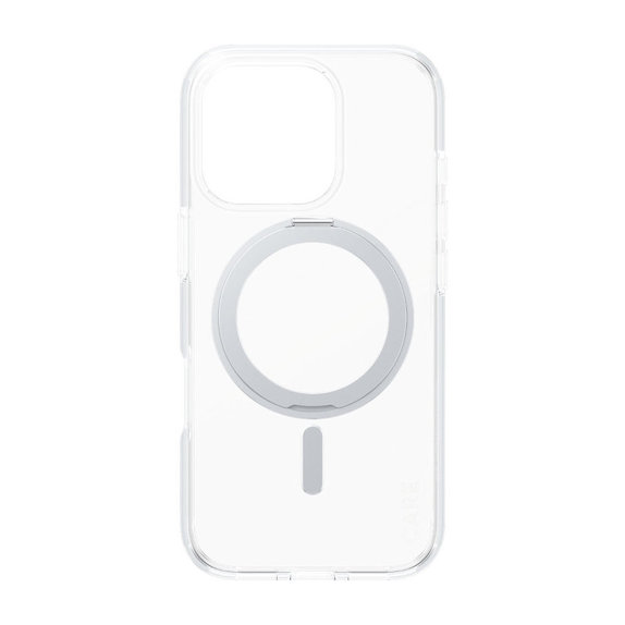 Maska Kickstand s MagSafeom za iPhone 16 Pro, Srebrna, CARE