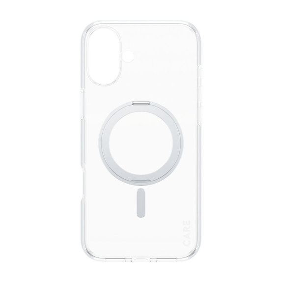 Maska Kickstand s MagSafeom za iPhone 16 Plus, Srebrna, CARE