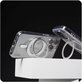 Maska Kickstand s MagSafeom za iPhone 16 Plus, Srebrna, CARE