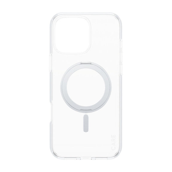 Maska Kickstand s MagSafeom za iPhone 16 Pro Max, Srebrna, CARE
