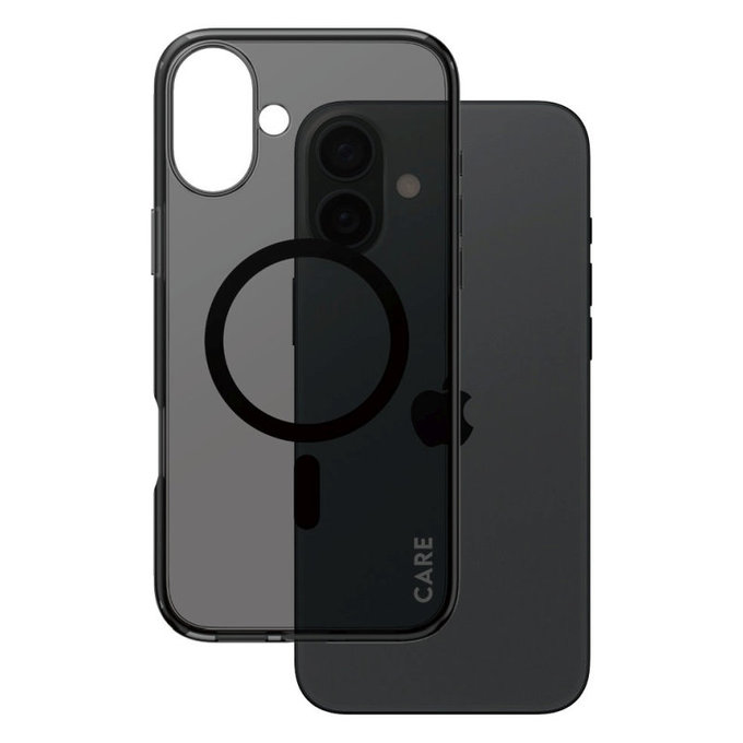 Maska Smokey s MagSafeom za iPhone 16 Plus, Crna, CARE