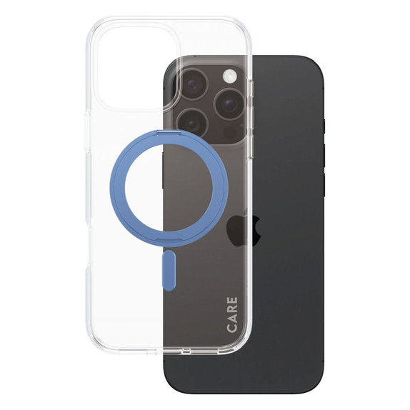 Maska Kickstand s MagSafeom za iPhone 16 Pro Max, Plava, CARE