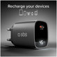 Putni adapter LCD USB-C, GaN, 45 W PD, crna, SBS