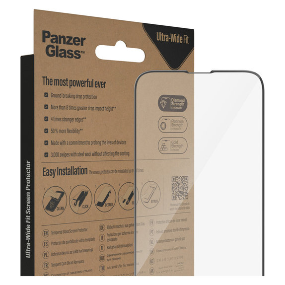 Kaljeno staklo UWF AB za Google Pixel 8 Pro, Crna, PanzerGlass