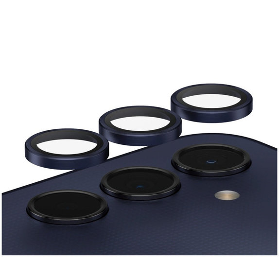 Zaštita objektiva kamere Hoops za Samsung A25 5G, Plava/Crna, PanzerGlass