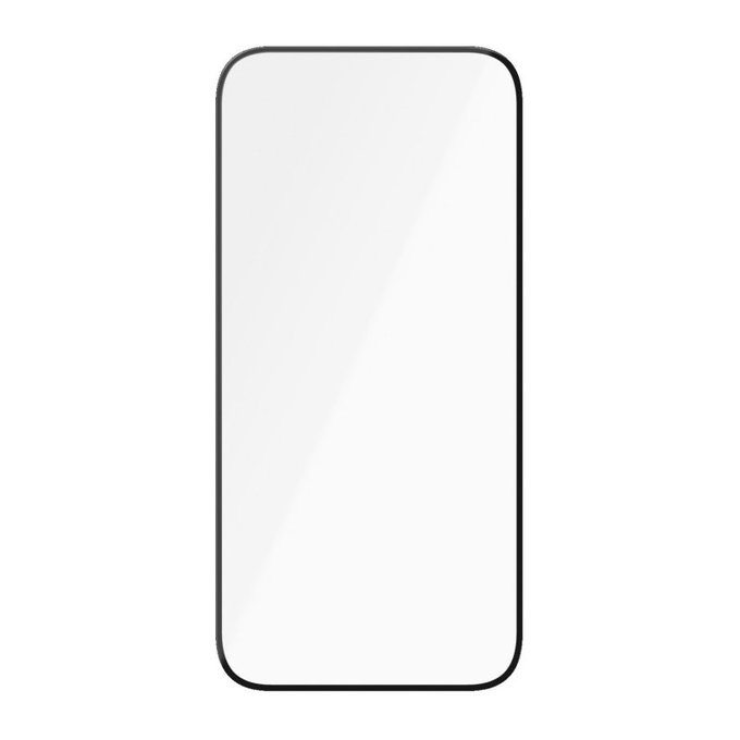 Kaljeno staklo UWF Ceramic s aplikatorom za iPhone 15, Crna, PanzerGlass