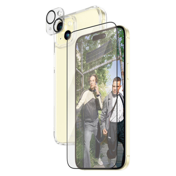 Bundle PicturePerfect + Kaljeno staklo UWF + Hard Case D3O za iPhone 15 Plus, PanzerGlass