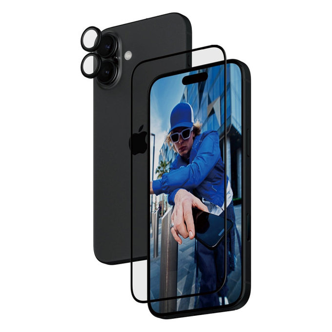 Bundle Hoops + UWF kaljeno staklo za iPhone 16 Plus, PanzerGlass