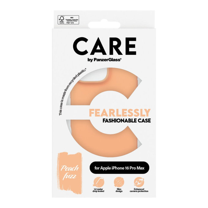 Maska Fearlessly za iPhone 16 Pro Max, Peachy, CARE