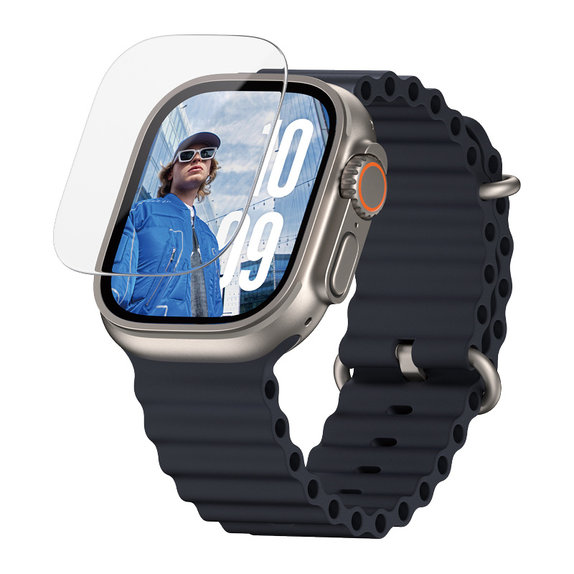 Kaljeno staklo za Apple Watch Ultra 2024/Ultra 2/Ultra, Prozirna, PanzerGlass
