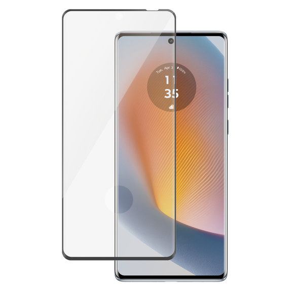 Kaljeno staklo UWF za Motorola Moto G85 5G/Edge 50 Fusion, Crna, PanzerGlass