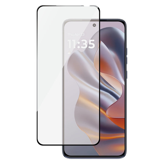 Kaljeno staklo UWF za Motorola Edge 50 Neo, Crna, SAFE by PanzerGlass
