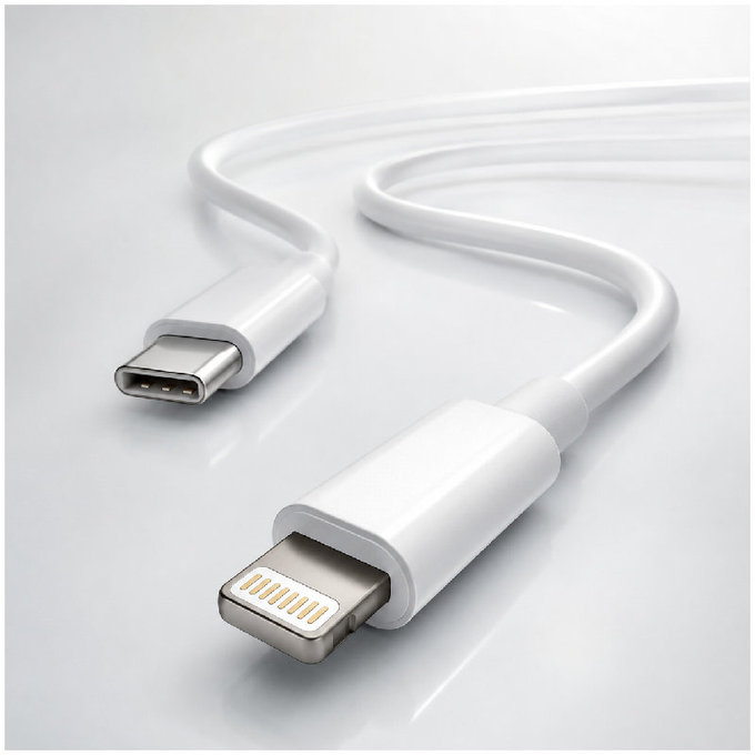 FixPremium - Kabel Lightning/USB-C, 1.5m, bijela