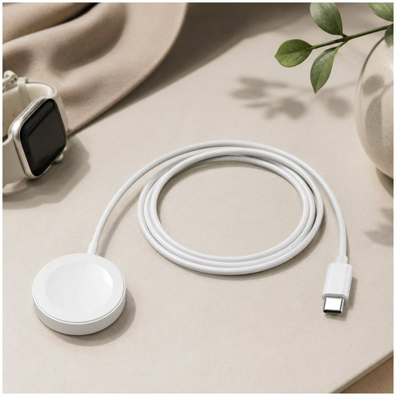 FixPremium - Kabel Watch/USB-C, 1.5m, bijela