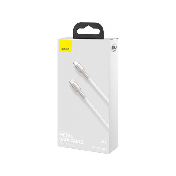 Baseus - Kabel USB-C/USB-C, 1.5m, bijela