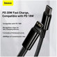 Baseus - Kabel Lightning/USB-C, 1.5m, crna