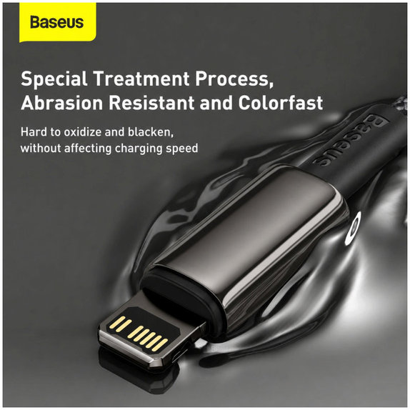 Baseus - Kabel Lightning/USB-C, 1.5m, crna