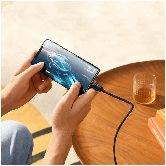 Baseus - Kabel USB-C/USB-C, 1.5m, crna