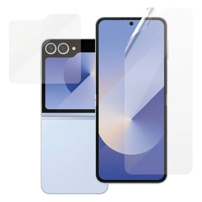 Zaštitna folija UWF i kaljeno staklo za Samsung Z Flip6, Prozirna, PanzerGlass