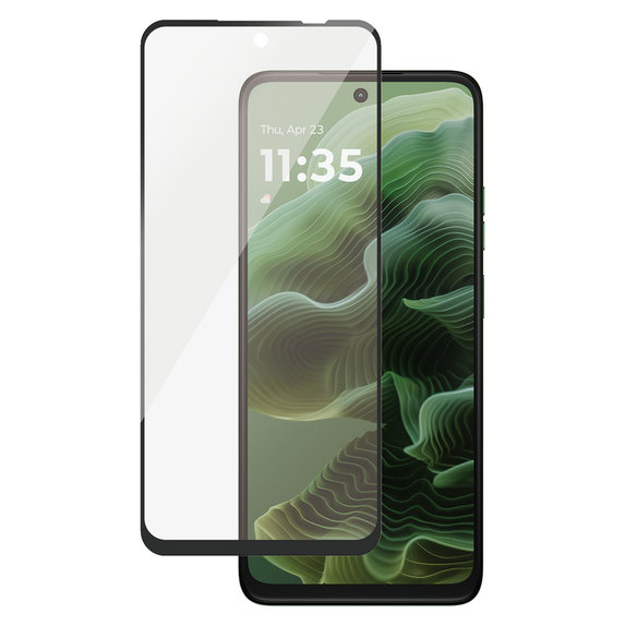 Kaljeno staklo za Motorola Moto G35, Crna, SAFE by PanzerGlass