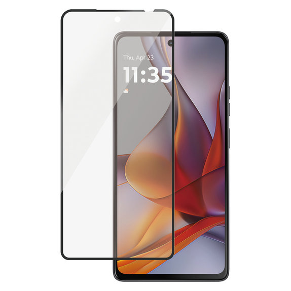 Kaljeno staklo UWF za Motorola Moto G75 5G, Crna, PanzerGlass