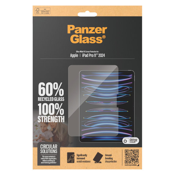 Kaljeno staklo UWF za iPad Pro 11'', Prozirna, PanzerGlass