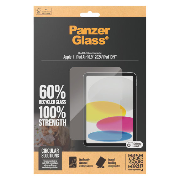 Kaljeno staklo UWF za iPad 10,9"/iPad Air 11'', Prozirna, PanzerGlass