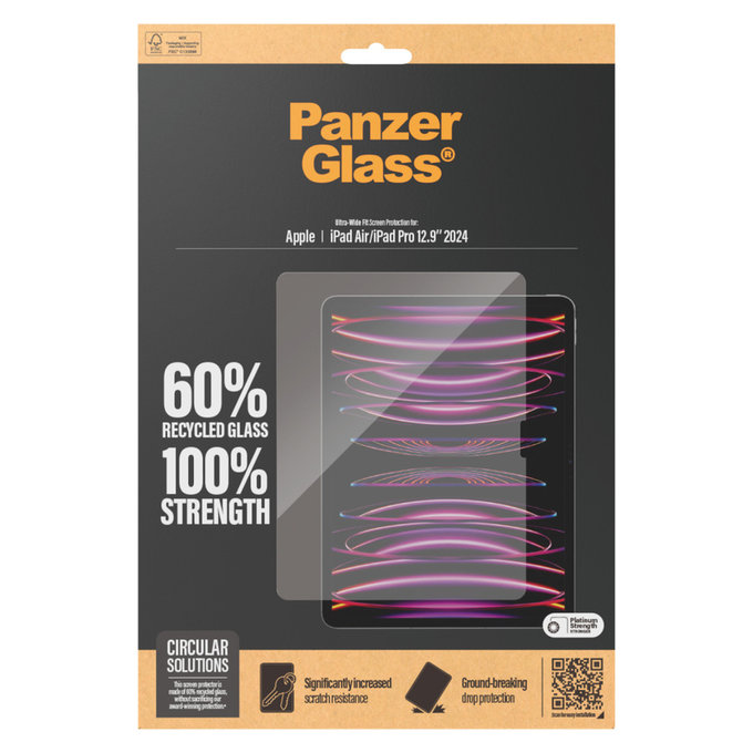 Kaljeno staklo UWF za iPad Air 13"/Pro 13", Prozirna, PanzerGlass