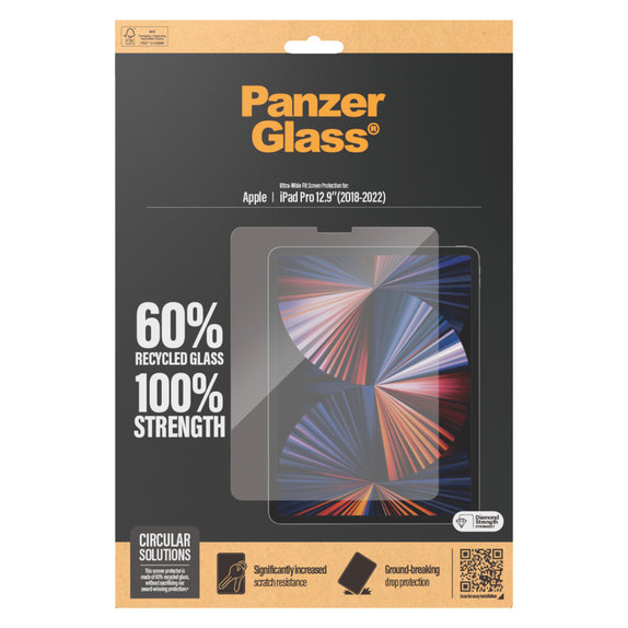 Kaljeno staklo UWF za iPad Pro 12,9'', Prozirna, PanzerGlass
