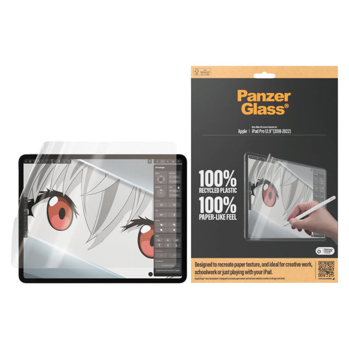 Zaštitna folija GraphicPaper UWF za iPad Pro 12,9", Prozirna, PanzerGlass