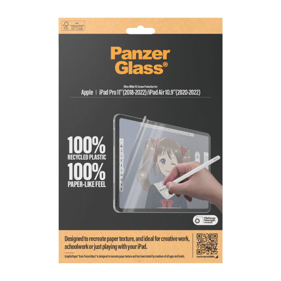 Zaštitna folija GraphicPaper UWF za iPad Pro 11"/Air 10,9'', Prozirna, PanzerGlass