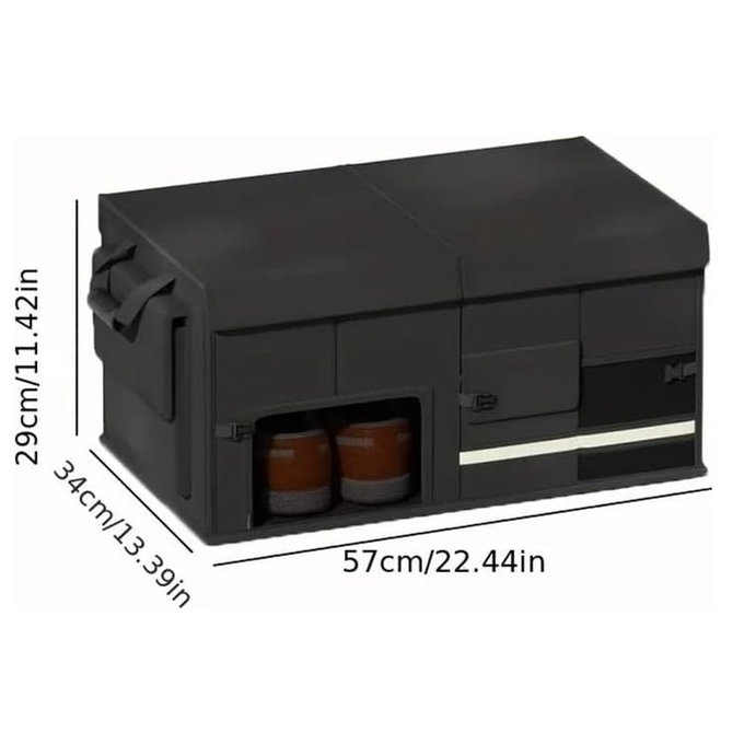 Sklopivi kožni organizator za prtljažnik velikog kapaciteta 60L 57x34x29cm