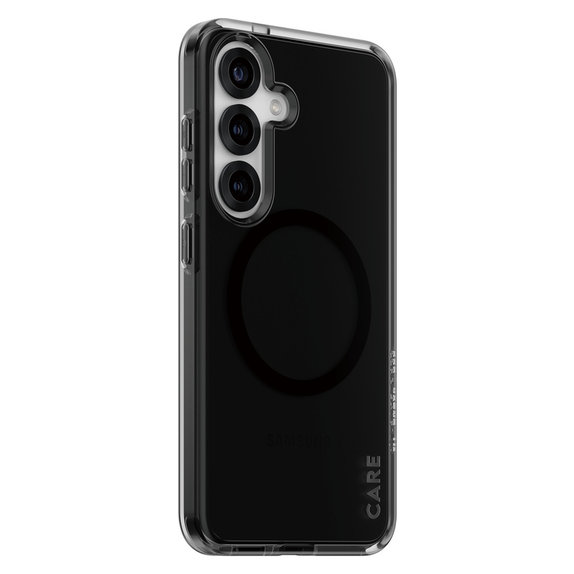 Maska Smokey s crnim QI za Samsung Galaxy S25, Crna, PanzerGlass