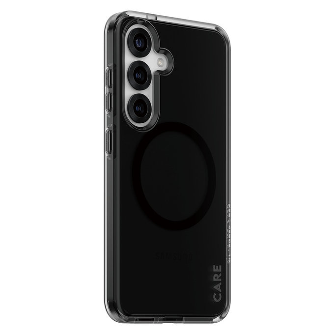 Maska Smokey s crnim QI za Samsung Galaxy S25, Crna, PanzerGlass