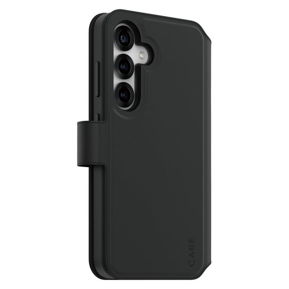 Maska Wallet Tango Two-In-One s QI za Samsung Galaxy S25, Crna, PanzerGlass