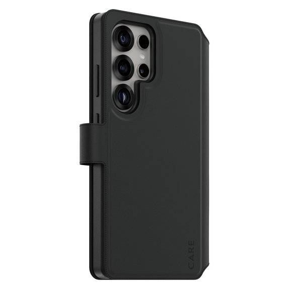 Maska Wallet Tango Two-In-One s QI za Samsung Galaxy S25 Ultra, Crna, PanzerGlass