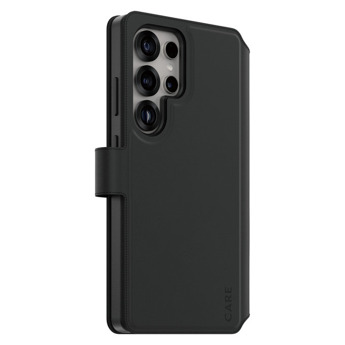 Maska Wallet Tango Two-In-One s QI za Samsung Galaxy S25 Ultra, Crna, PanzerGlass