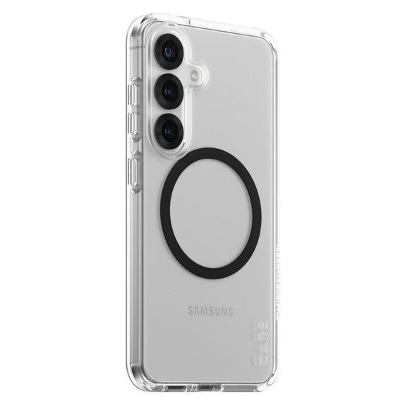 Maska Urban Combat s crnim QI za Samsung Galaxy S25, Prozirna, PanzerGlass