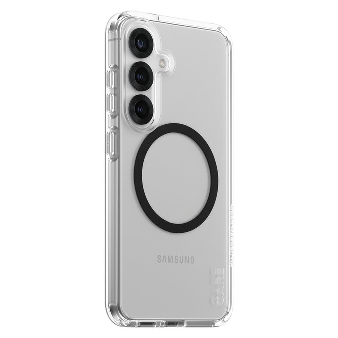 Maska Urban Combat s crnim QI za Samsung Galaxy S25, Prozirna, PanzerGlass