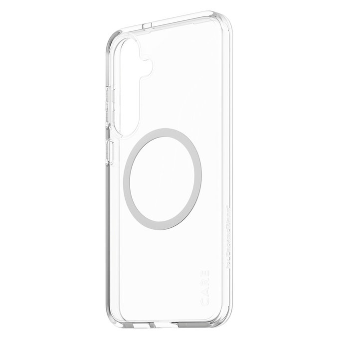 Maska Urban Combat s bijelim QI za Samsung Galaxy S25+, Prozirna, PanzerGlass
